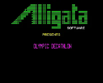 Olympic Decathlon (1985)(Alligata)[h 8-Bit] screen shot title